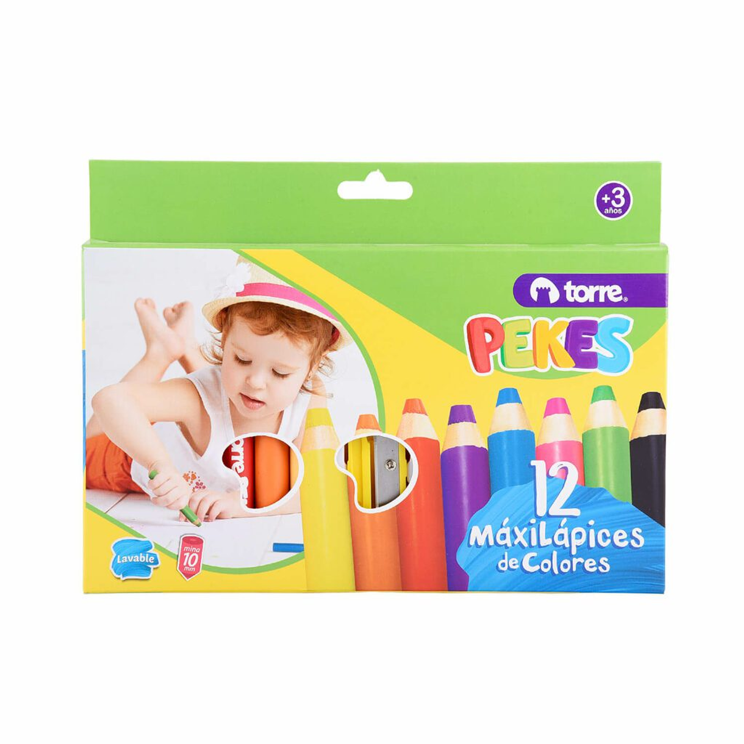Torre – Lápices de Colores Pekes 12 Colores + Sacapuntas 1