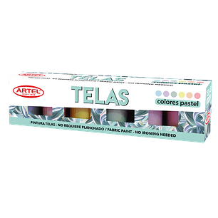 Artel – Pintura para Tela Pastel 6 Colores 15ml