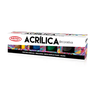 Artel – Pintura Acrílica Decorativa - 6 Colores 15 ml 