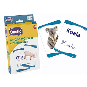 Dactic – Láminas ABC Mayúsculas y Minúsculas 60 Piezas Educativas