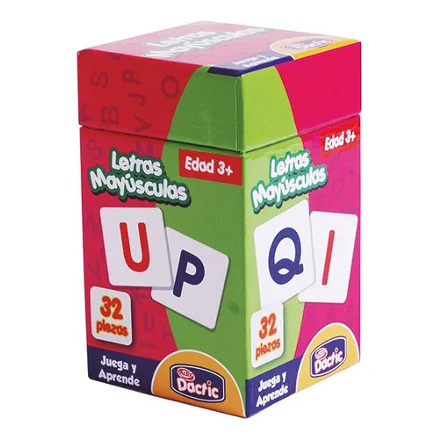 Dactic – Juego Didáctico Letras Mayúsculas de Cartón