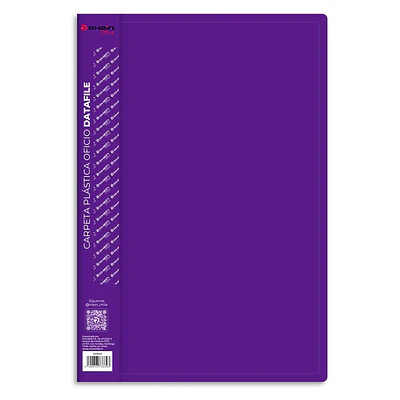 Rhein – Carpeta Plástica con Acoclip Metalico  Oficio 
