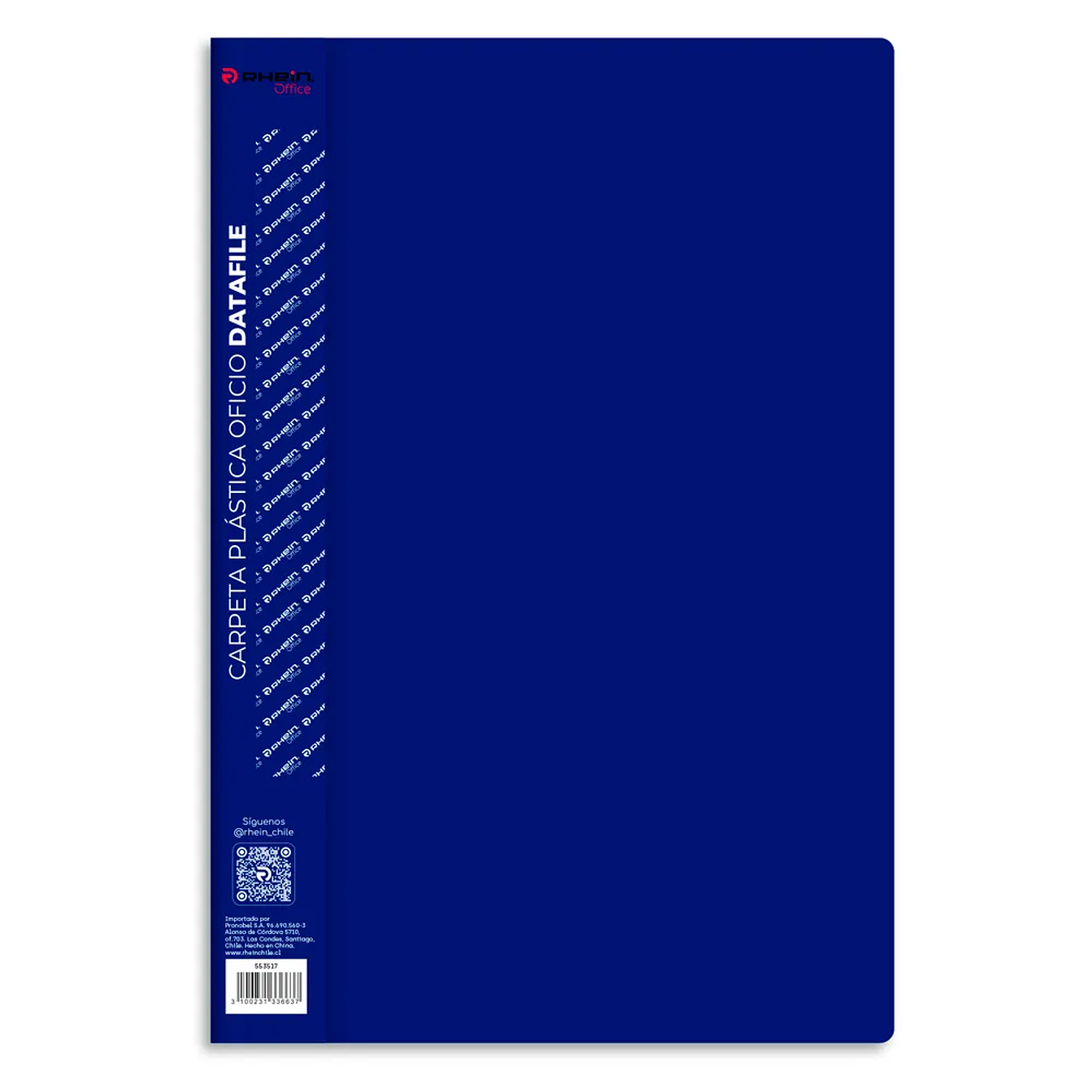 Rhein – Carpeta Plástica con Acoclip Metalico  Oficio  5