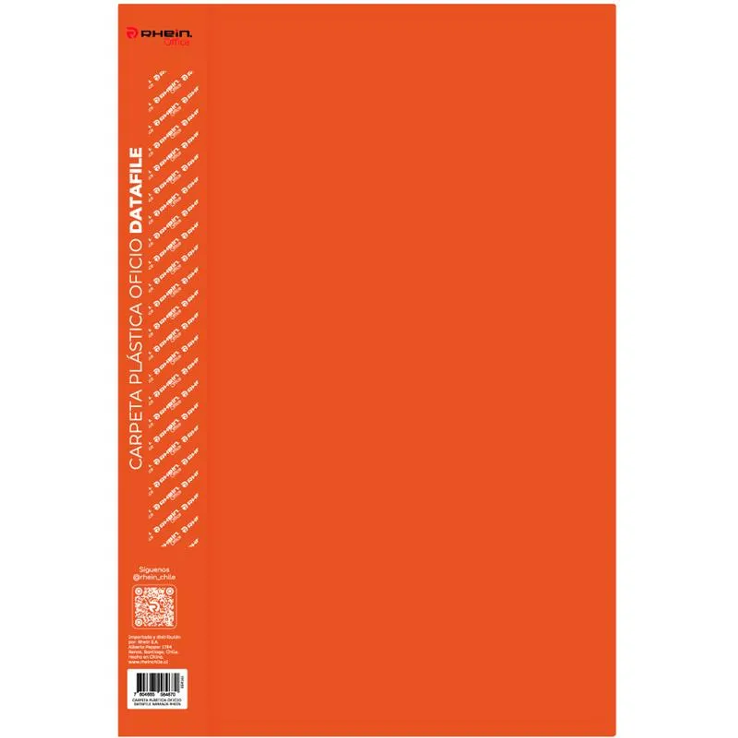 Rhein – Carpeta Plástica con Acoclip Metalico  Oficio  6