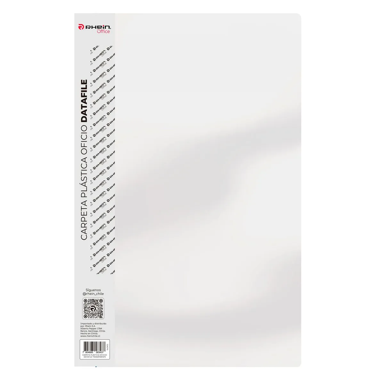 Rhein – Carpeta Plástica con Acoclip Metalico  Oficio  9