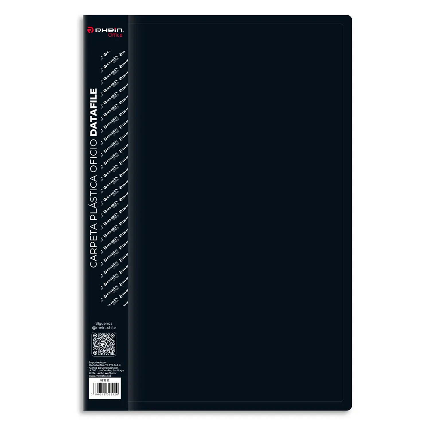 Rhein – Carpeta Plástica con Acoclip Metalico  Oficio  10