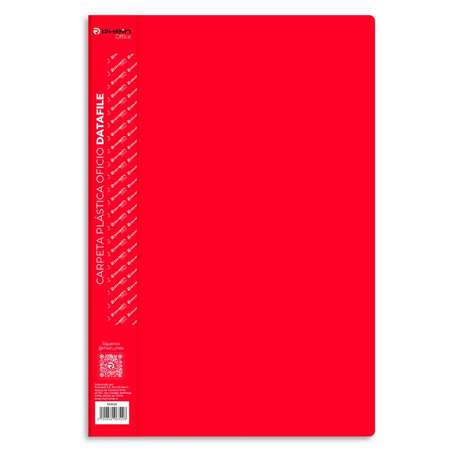 Rhein – Carpeta Plástica con Acoclip Metalico  Oficio  11