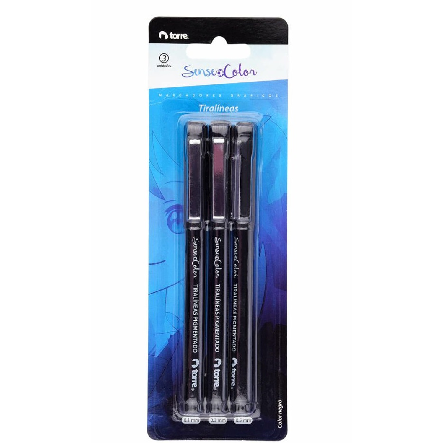 Torre - Sense Of Color Set Tiralíneas 3 Unidades  1