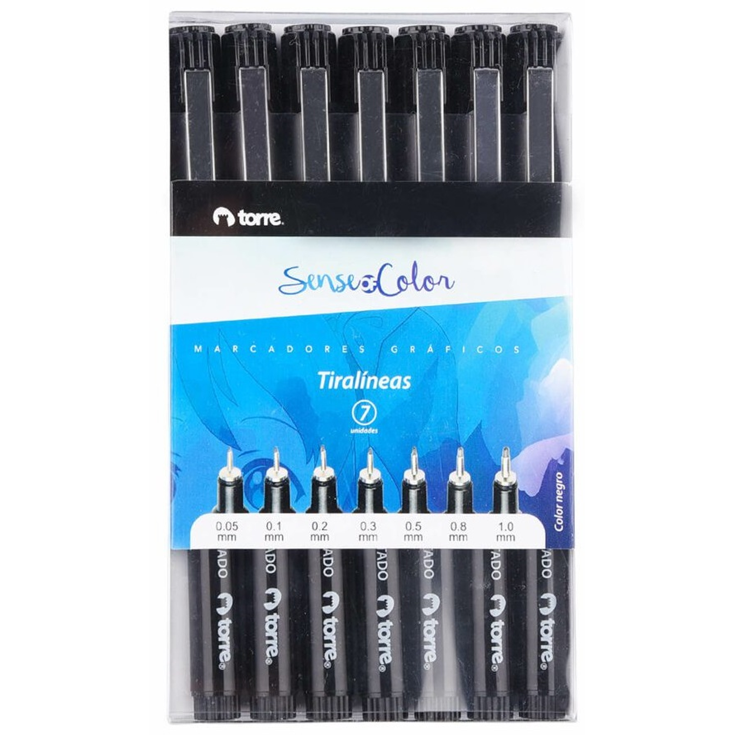 Torre – Set Tiralíneas Sense Of Color 7 Unidades  1