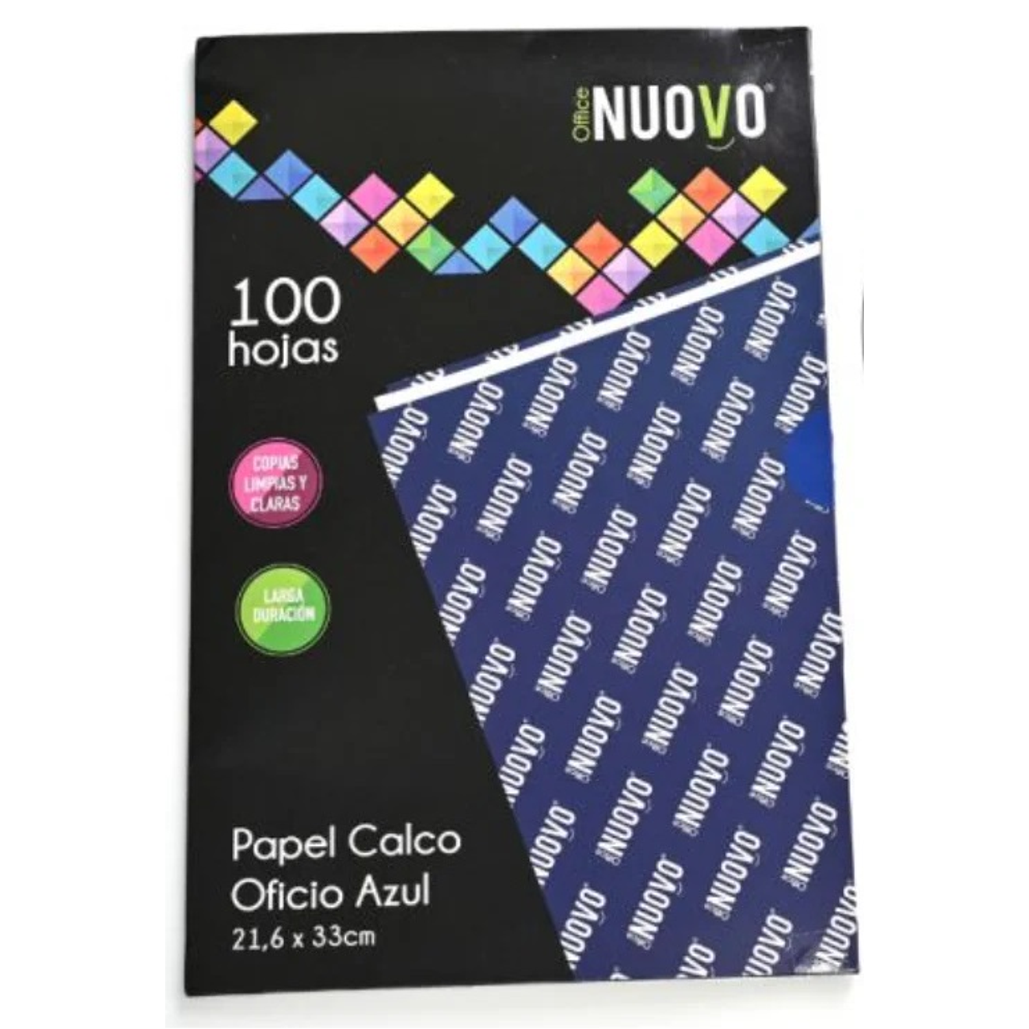 Nuovo – Papel Calco Tamaño Oficio Azul 100 Hojas  1