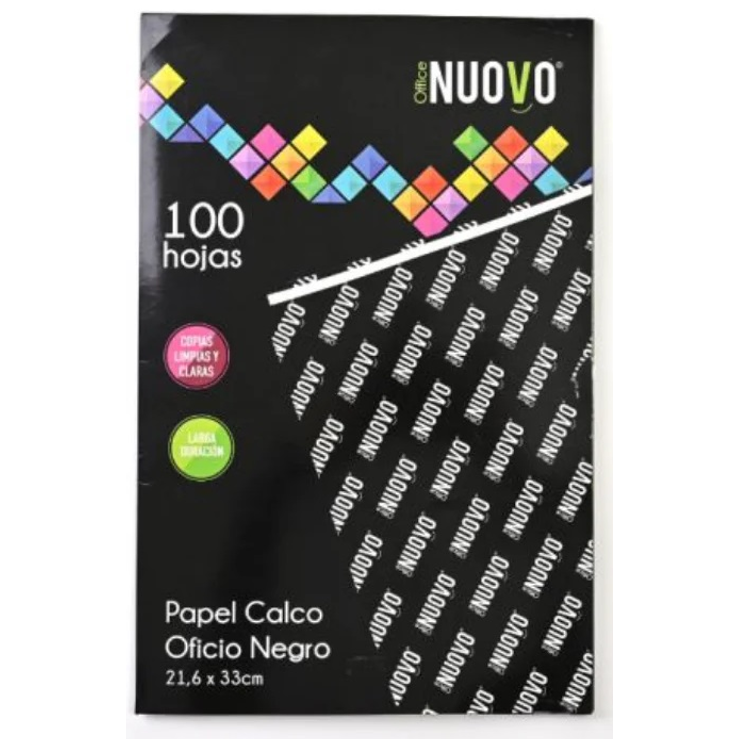 Nuovo – Papel Calco Tamaño Oficio Negro 100 Hojas 1