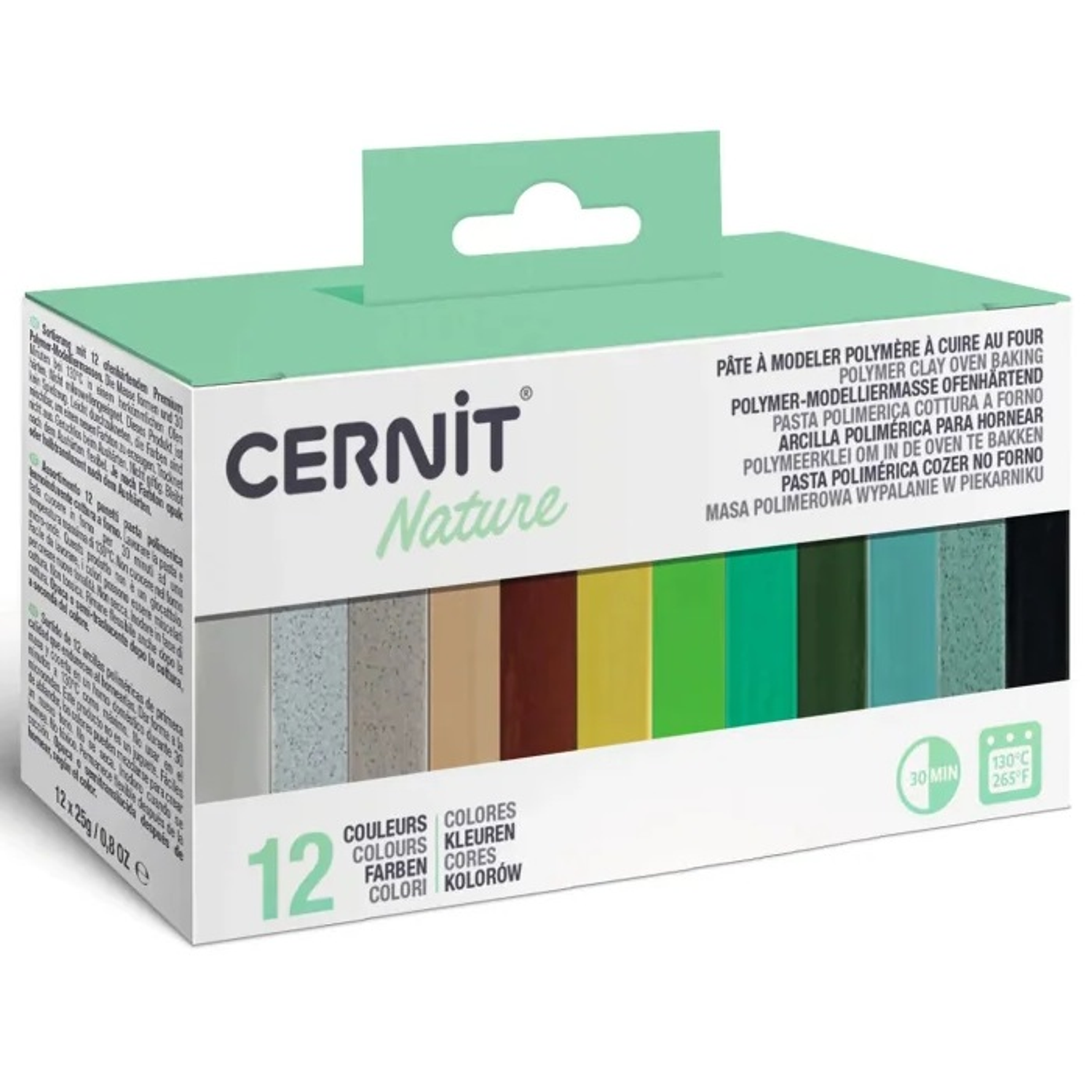 Cernit - Set 12 Arcillas Poliméricas 25g Nature  1