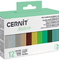 Cernit - Set 12 Arcillas Poliméricas 25g Nature  - Miniatura 1