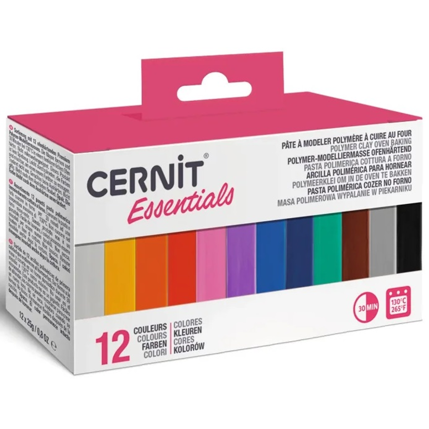 Cernit - Set 12 Arcillas Poliméricas 25g - Tonos Basicos 1