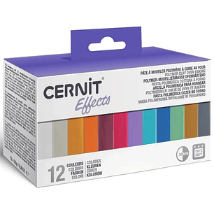 Cernit - Set 12 Arcillas Poliméricas 25g - Efectos Especiales