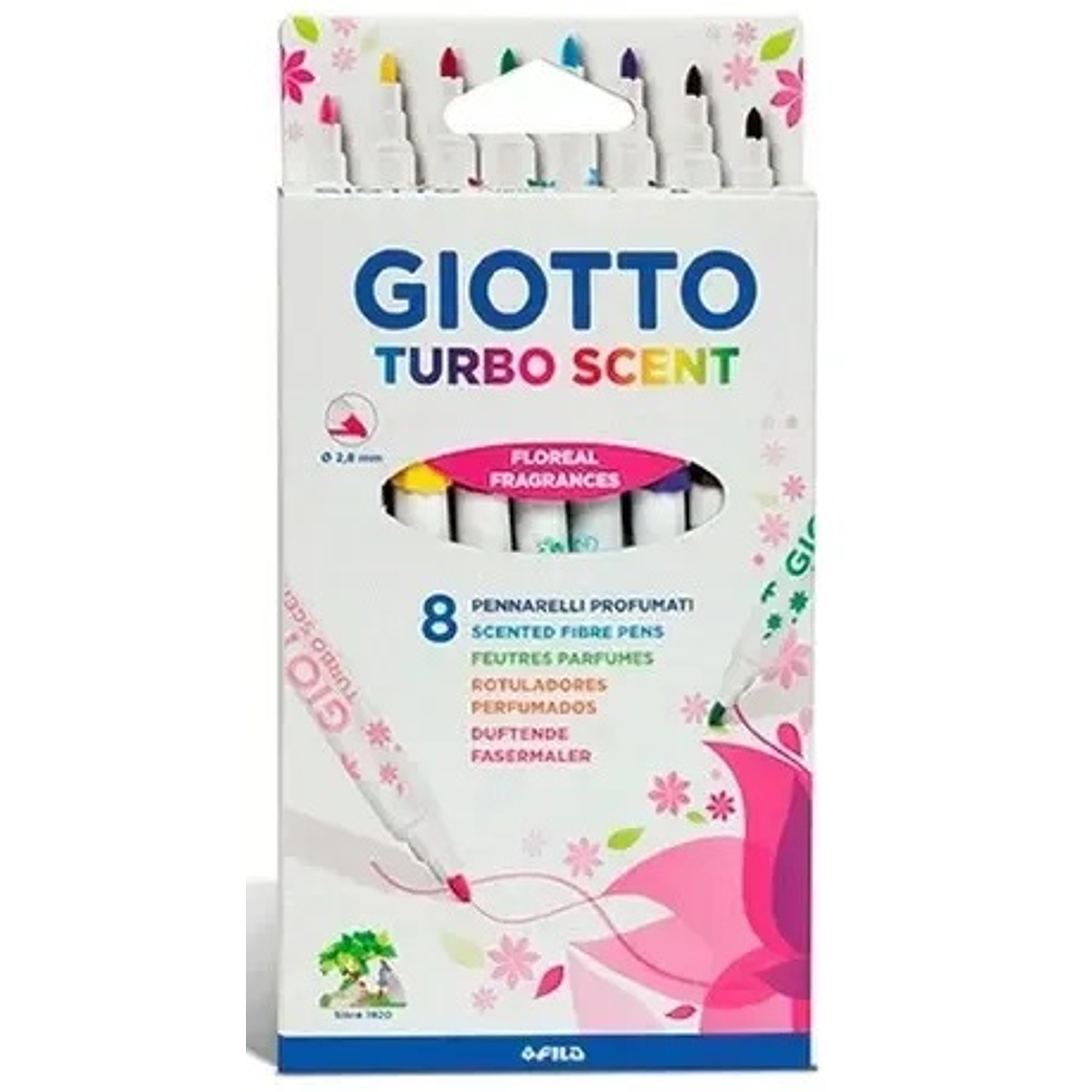 Giotto – Set 8 Marcadores Perfumados Colores Vibrantes