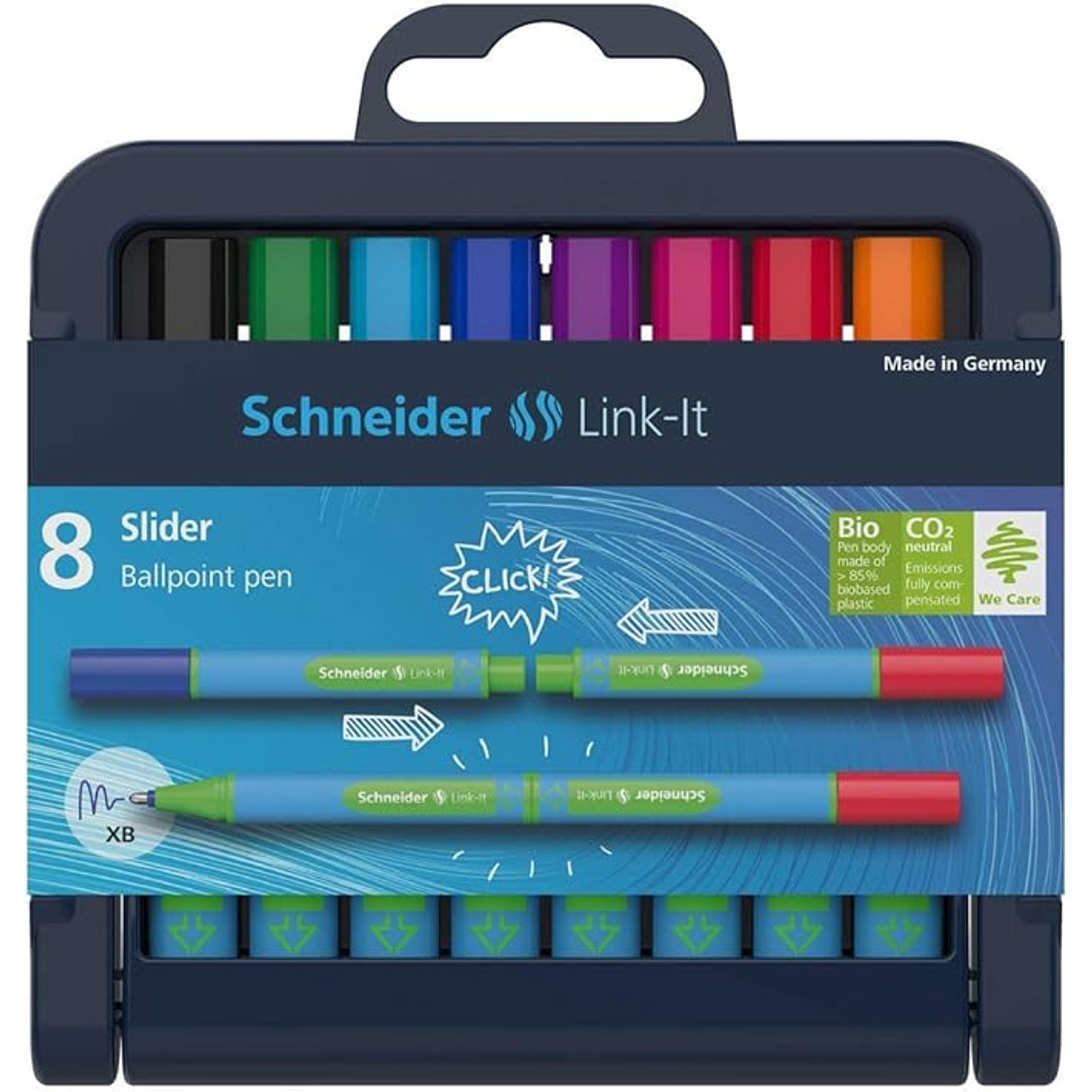 Schneider - Mini Lapices Pasta Combinables - Link-It Slider - 8 Colores  1