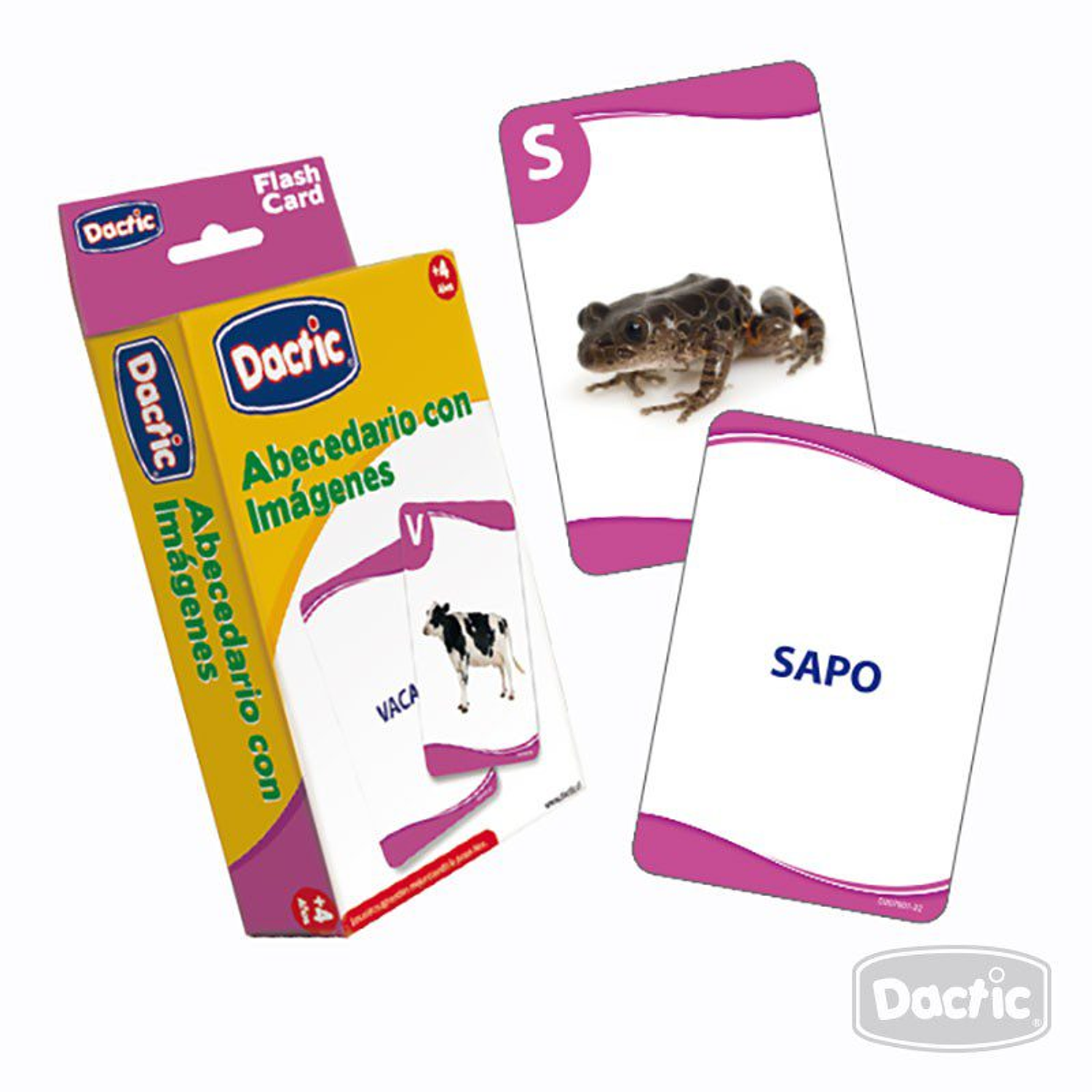 Dactic – Láminas Abecedario con Imágenes 60 Piezas Educativas 2