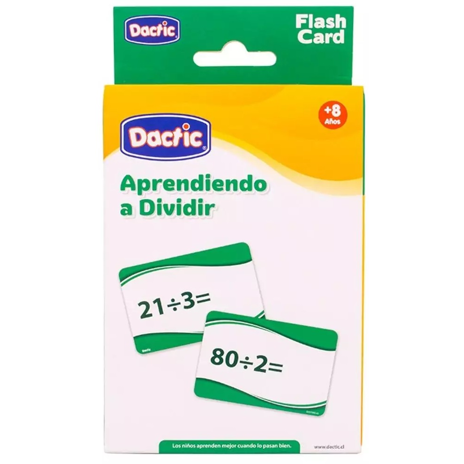 Dactic – Láminas Aprendiendo a Dividir 56 Piezas Borrables Educativas