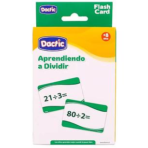 Dactic – Láminas Aprendiendo a Dividir 56 Piezas Borrables Educativas