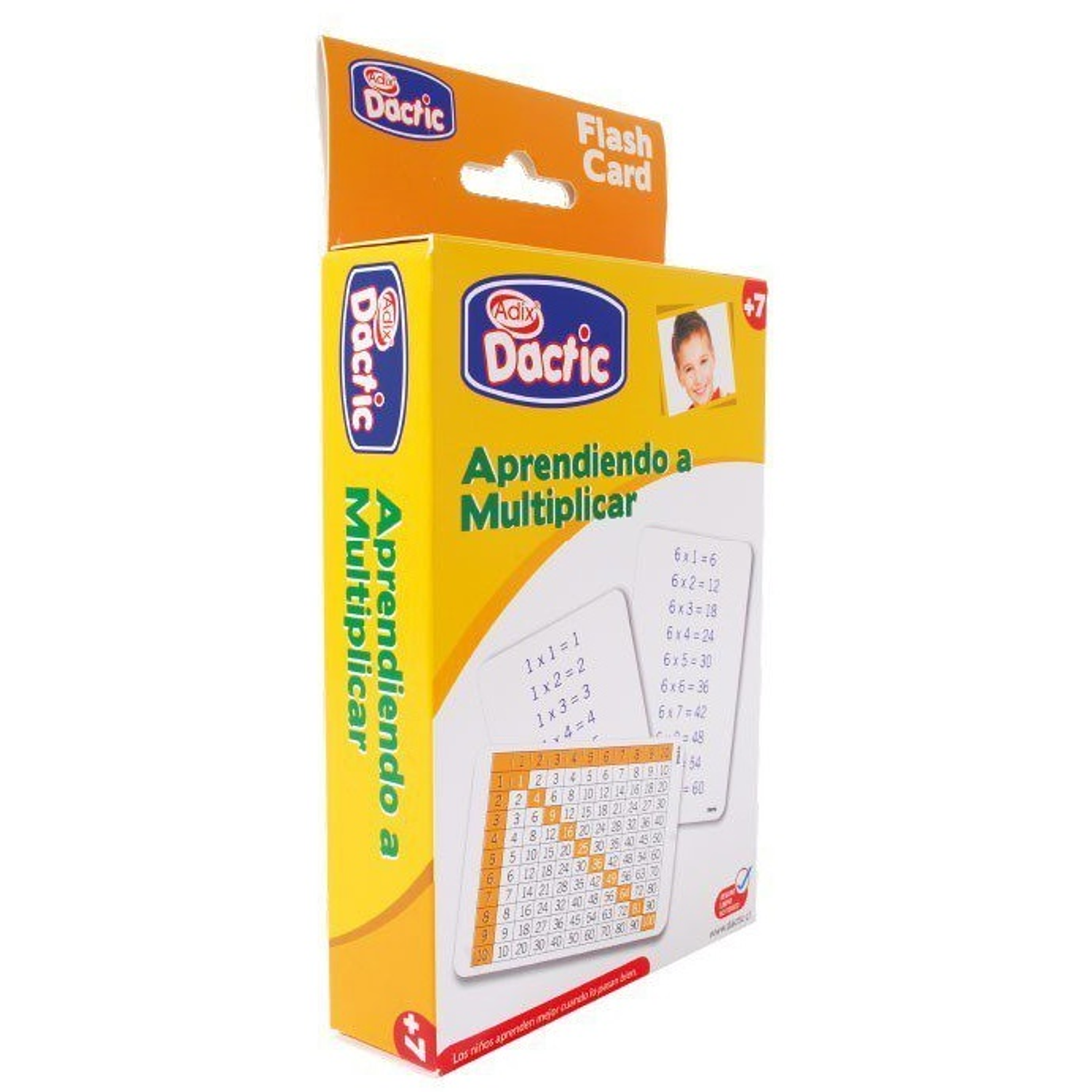 Dactic – Láminas Aprendiendo a Multiplicar 56 Piezas Borrables Educativas