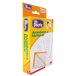 Dactic – Láminas Aprendiendo a Multiplicar 56 Piezas Borrables Educativas