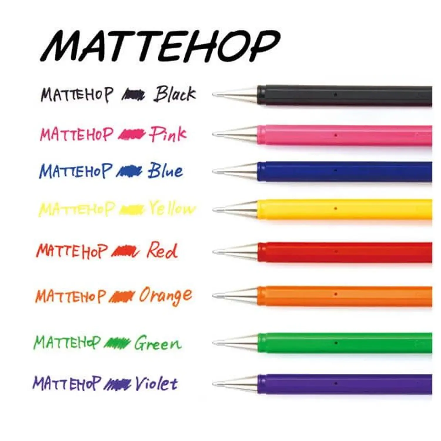 Pentel - Bolígrafo Mattehop 1.0 mm 3