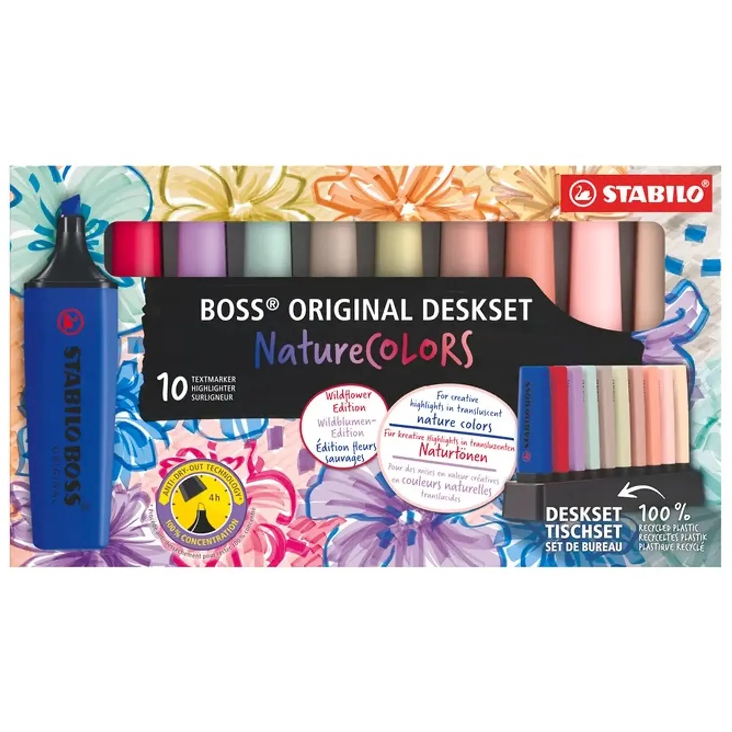 Stabilo - Destacadores 10 Colores Wildflowers - NUEVOS COLORES 1