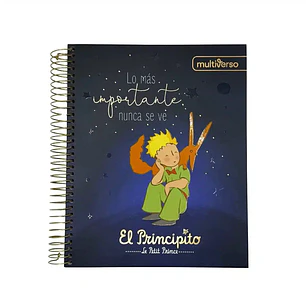 Multiverso – Cuaderno Principito 150 Hojas  (21,2 x 17cm ) Cuadriculado 5 mm