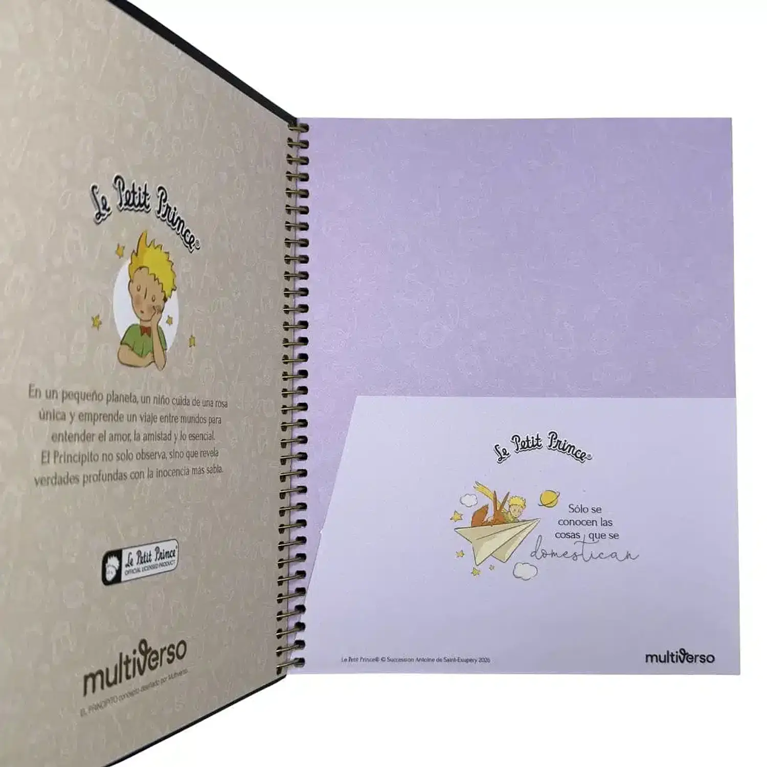 Multiverso – Cuaderno Principito 150 Hojas  (21,2 x 17cm ) Cuadriculado 5 mm 2