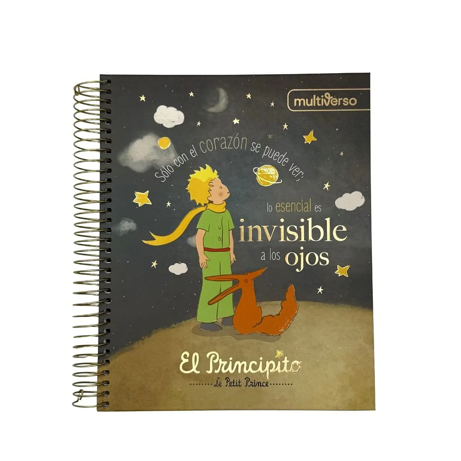 Multiverso – Cuaderno Principito 150 Hojas  (21,2 x 17cm ) Cuadriculado 5 mm 3