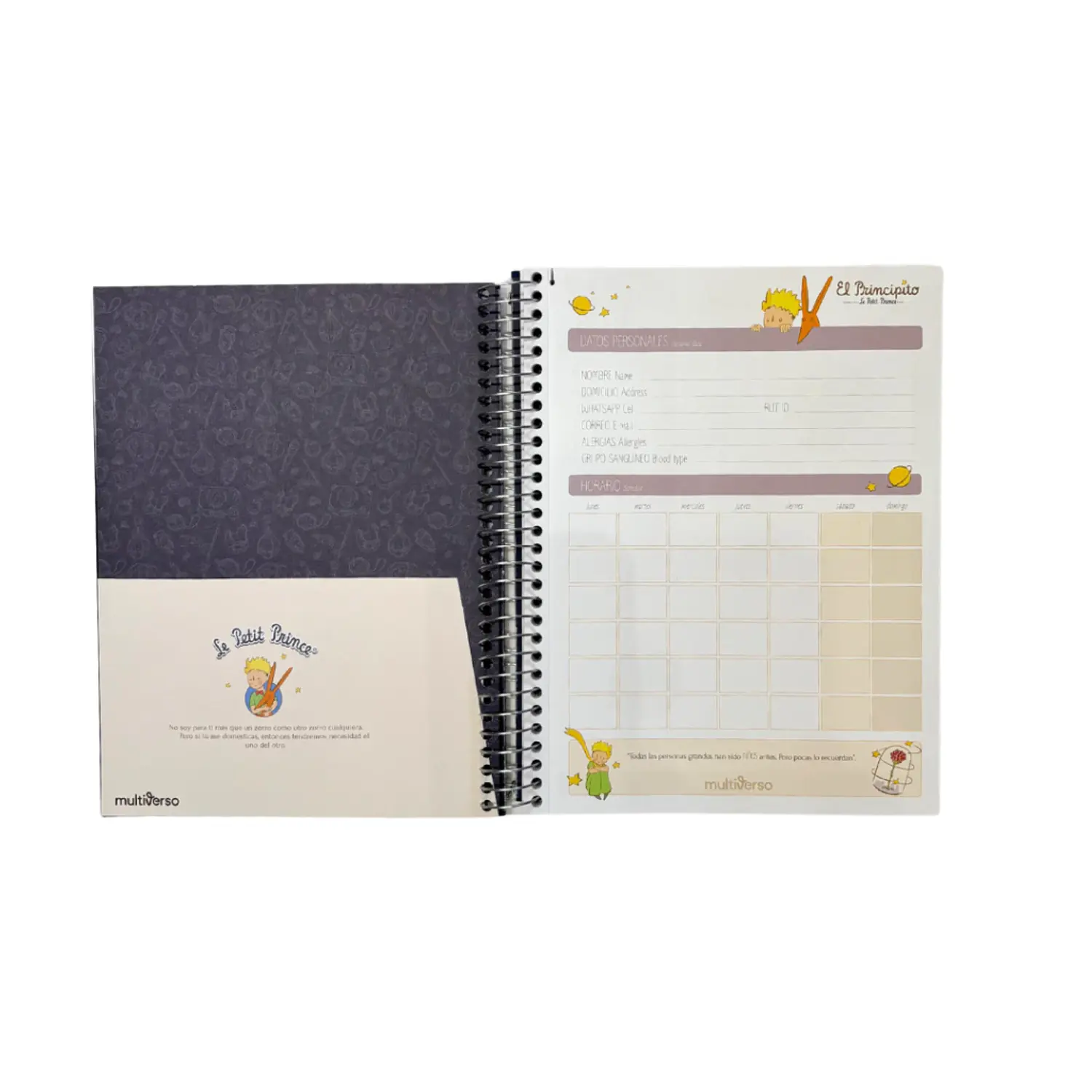 Multiverso — Cuaderno Carta Premium El Principito 200 Hojas 3