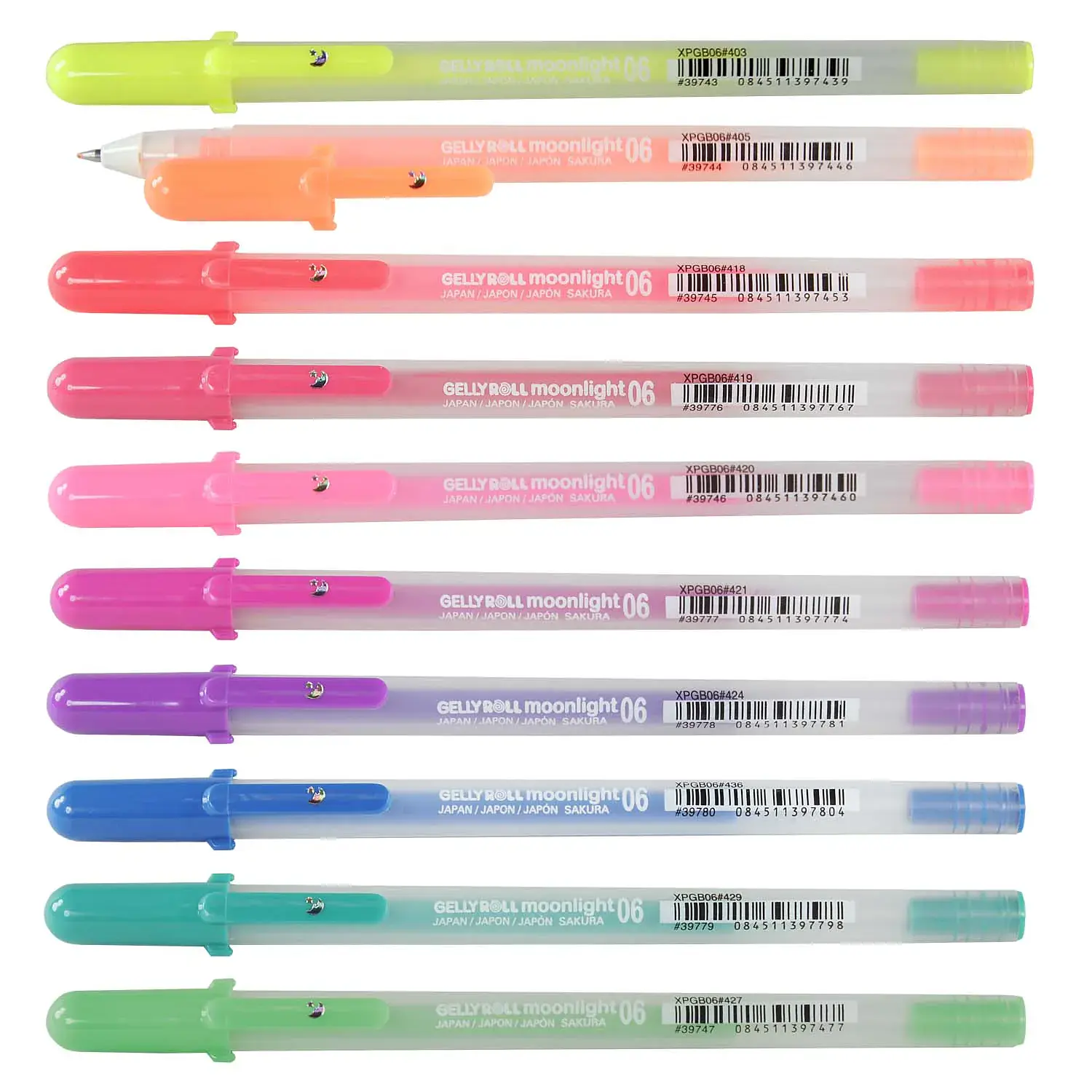 Sakura – Gelly Roll Moonlight Lápiz Gel Colores Brillantes 0.6 mm Fluorescentes 1