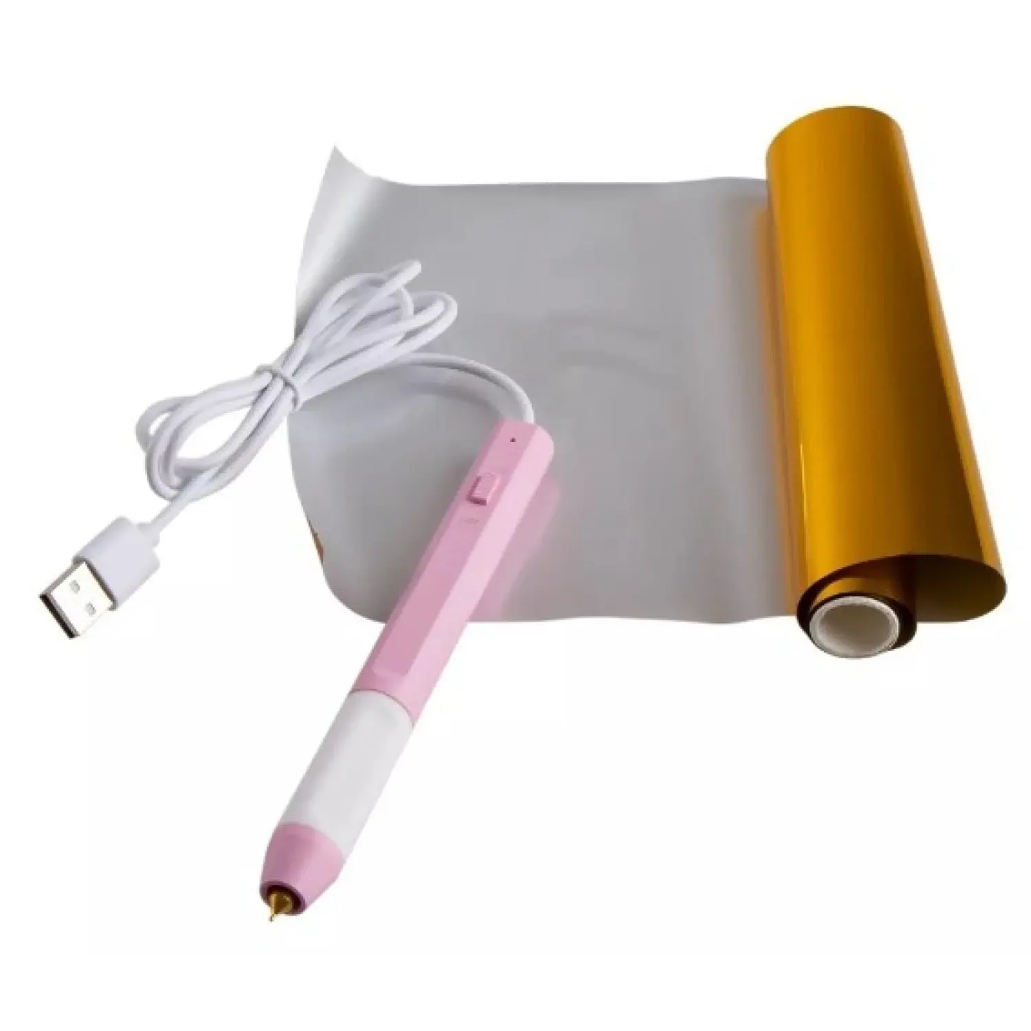 IbiCraft – Kit Lápiz Térmico USB + Rollo Termotransferible Creativo 2