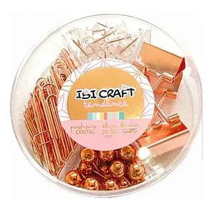 IbiCraft – Organizador de Escritorio Metal 7 Divisiones + Set Circular