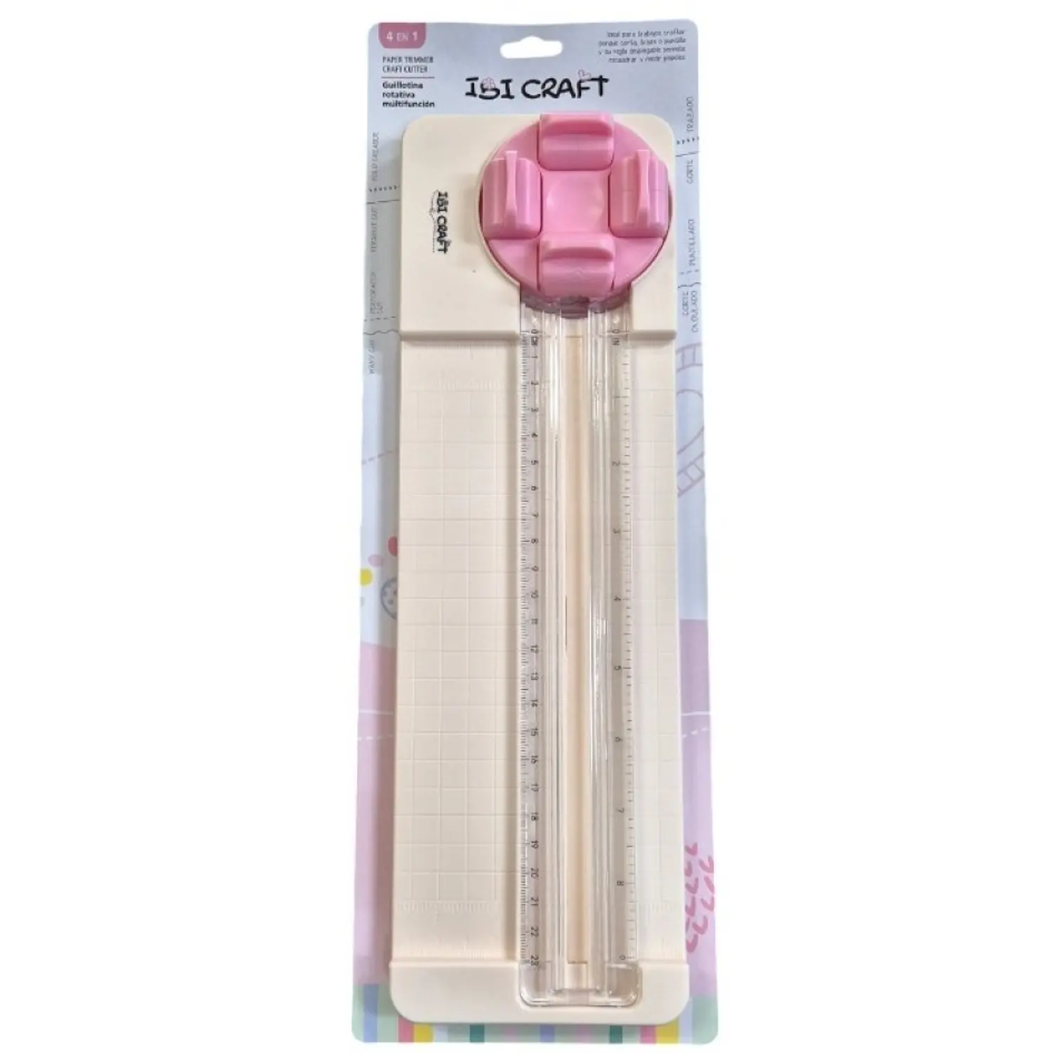 IbiCraft – Guillotina Rotativa Mini A4 4 Tipos de Corte Precisión Total 1