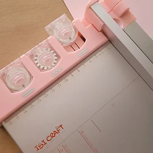 IbiCraft – Guillotina Cizalla Rotativa A3 Rosa 3 en 1 