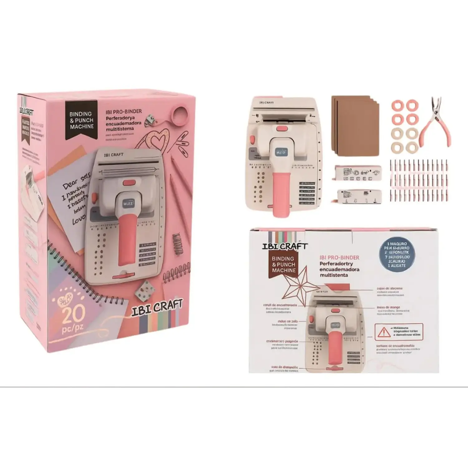 IbiCraft  – Kit de Perforado y Encuadernado A4 Multisistema 3