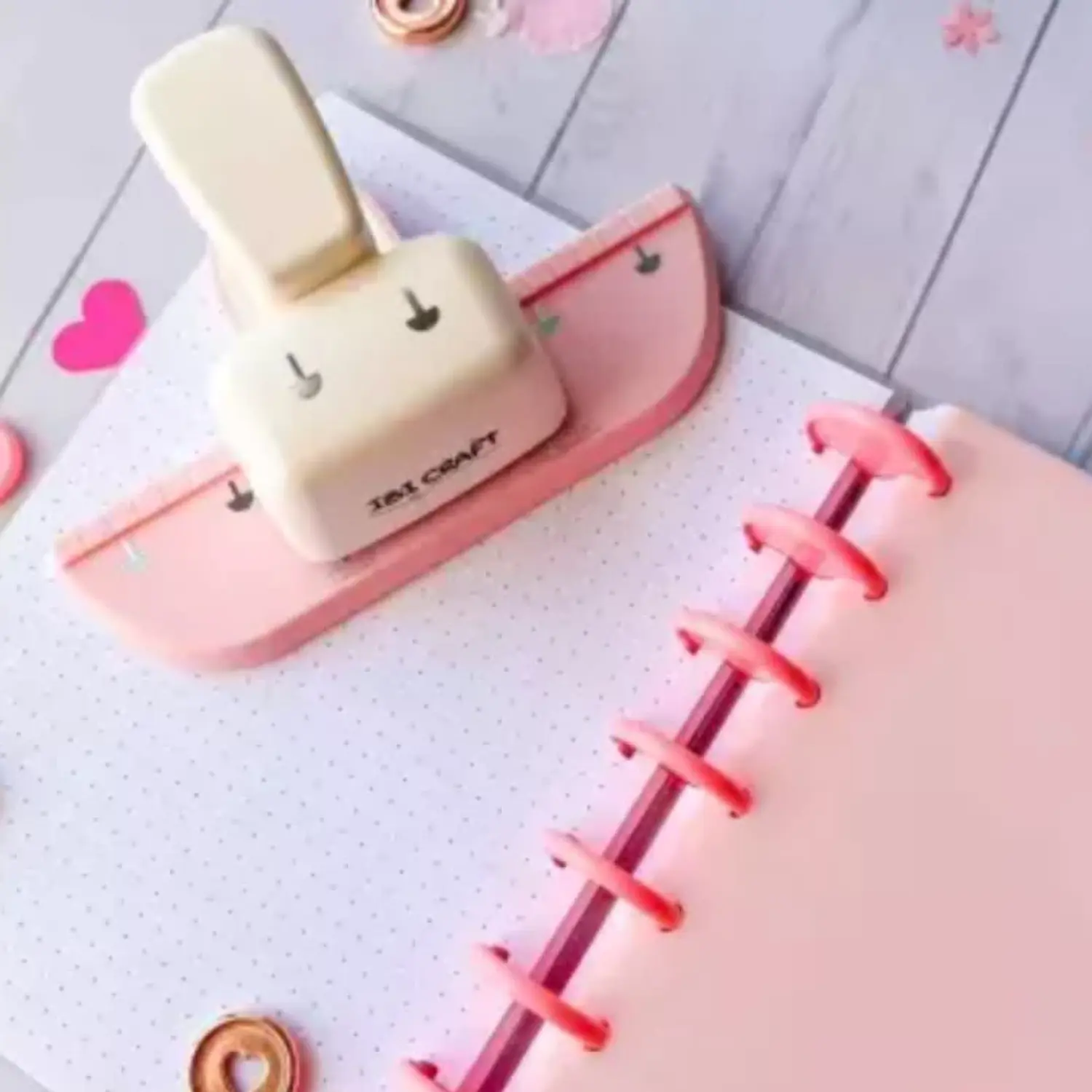 IbiCraft – Perforadora para Encuadernado con Discos + Set 8 Discos Inteligente 3