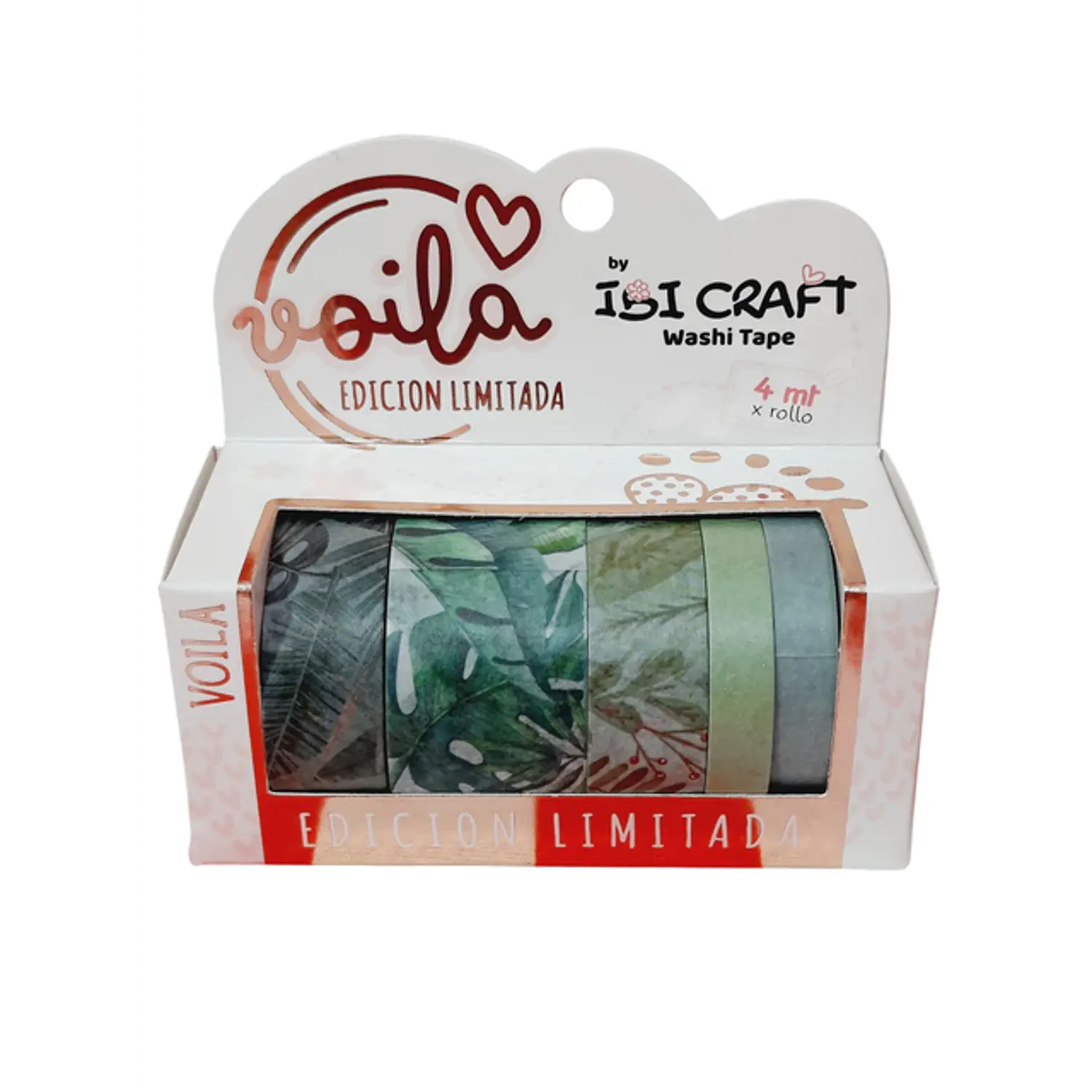 IbiCraft – Set Washitape Edición Limitada 5 Rollos Decorativos