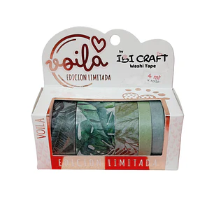 IbiCraft – Set Washitape Edición Limitada 5 Rollos Decorativos
