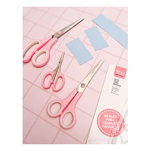 IbiCraft – Set 3 Tijeras Rosa Vintage Precisión Scrapbooking