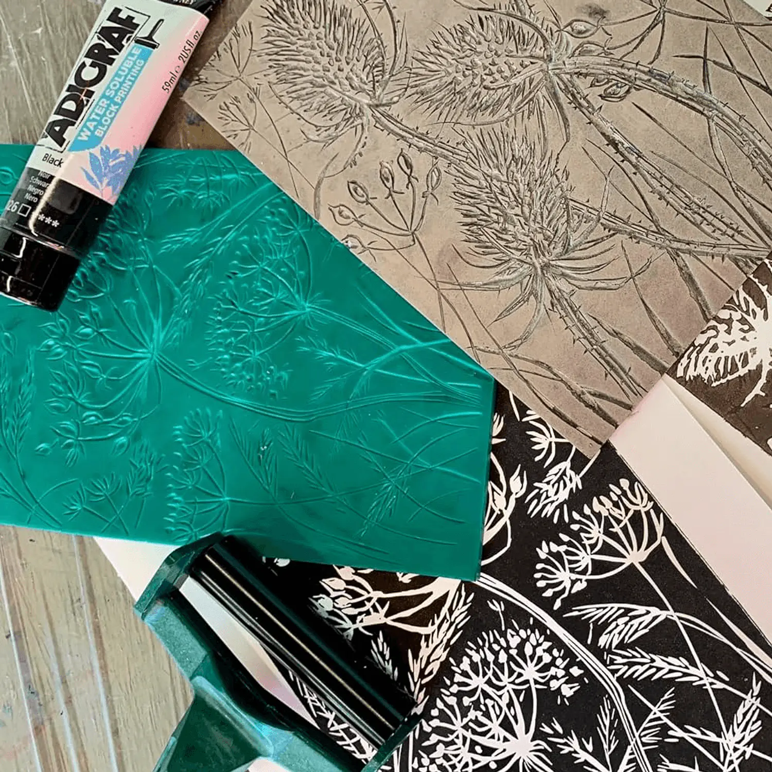 Daler Rowney – Plancha de Linóleo de Caucho Adigraf para Grabado 4