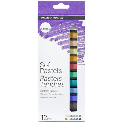 Daler Rowney – Simply Pasteles Suaves Set 12 Colores