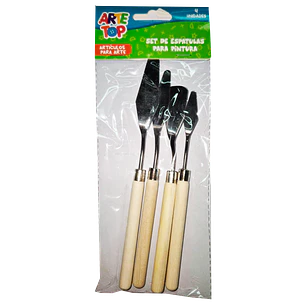 Artetop – Espátulas para Pintura Set 4 Unidades