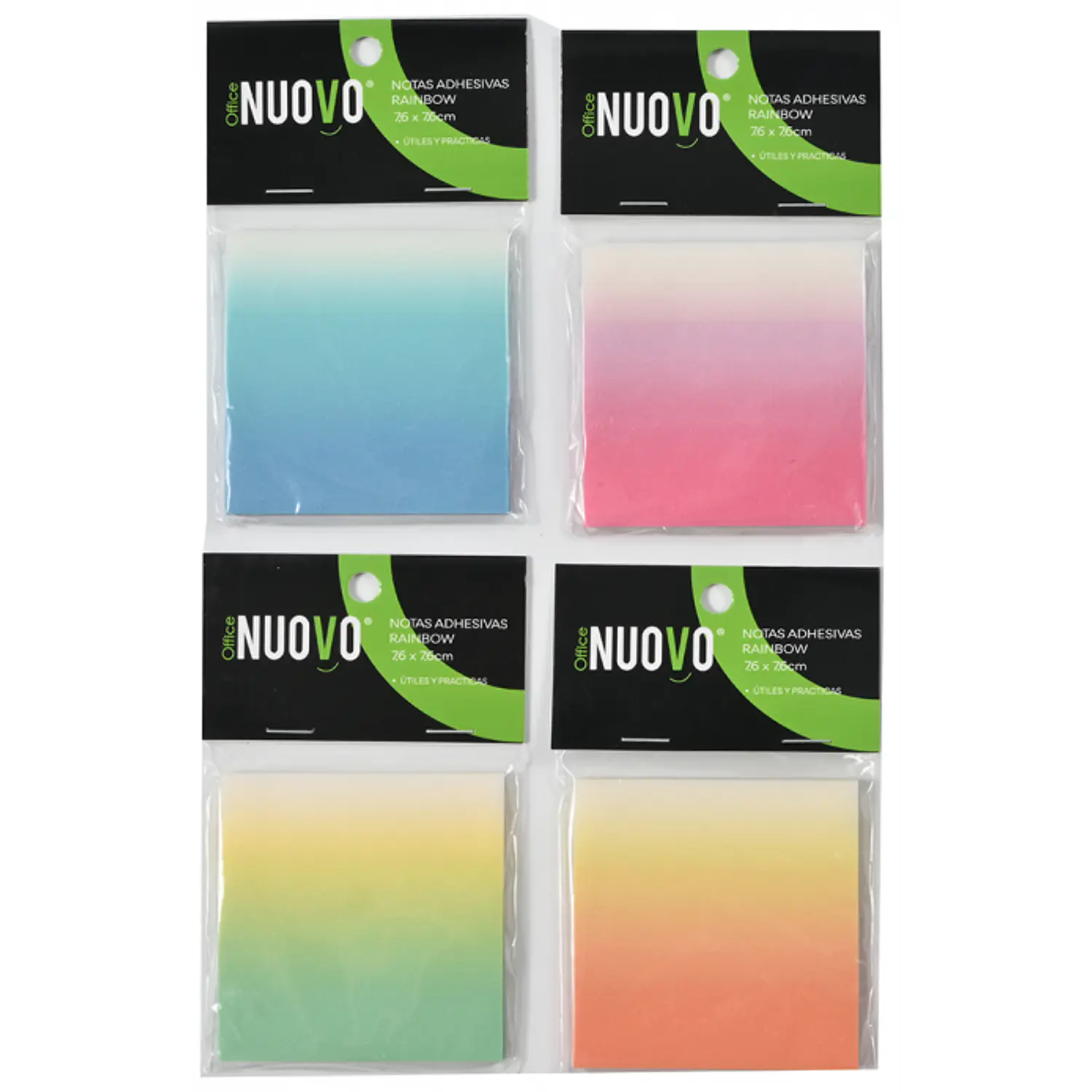 Nuovo – Notas Adhesivas PET Rainbow 7.6 cm 1