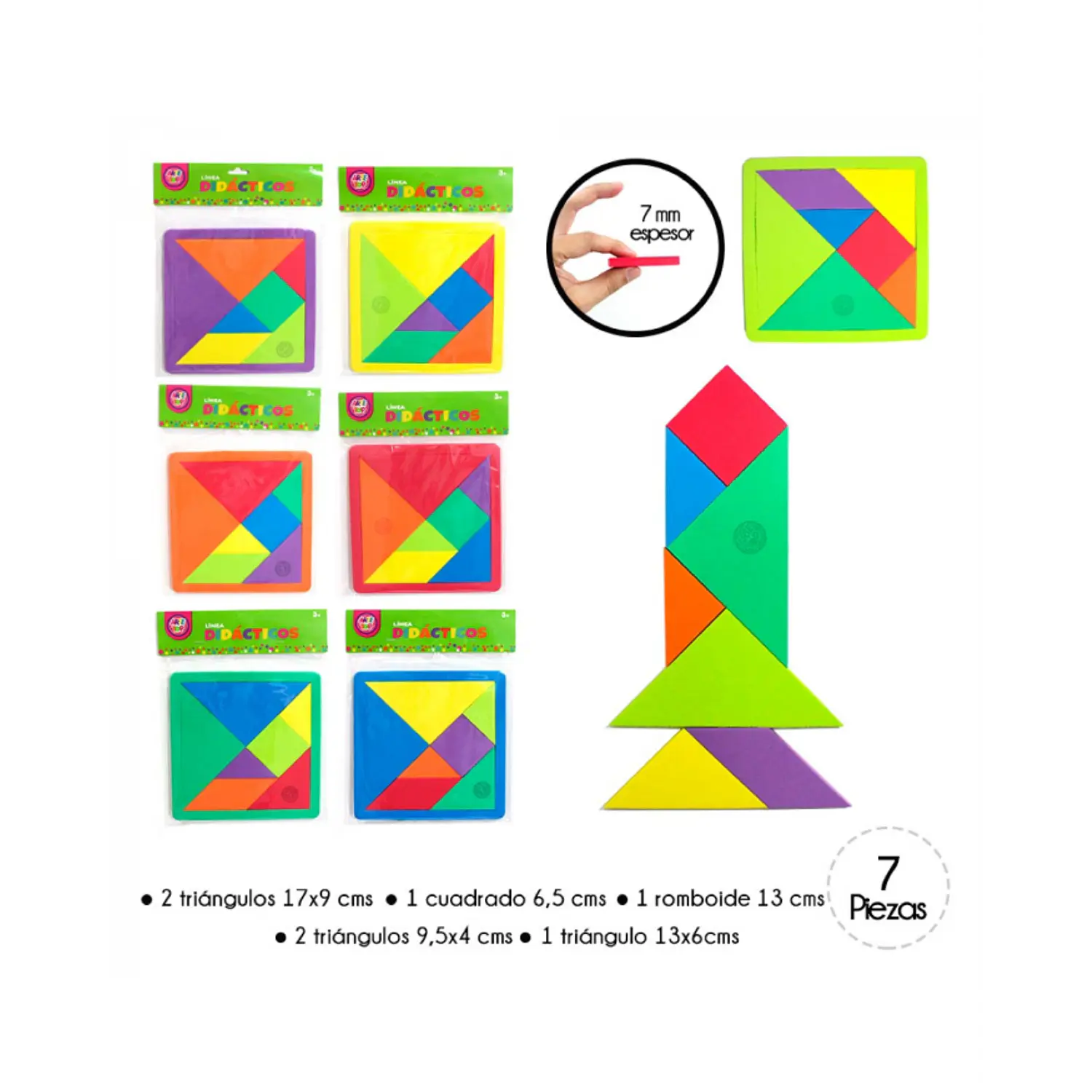 Artetop – Tangrama 7 Piezas EVA Grande 2