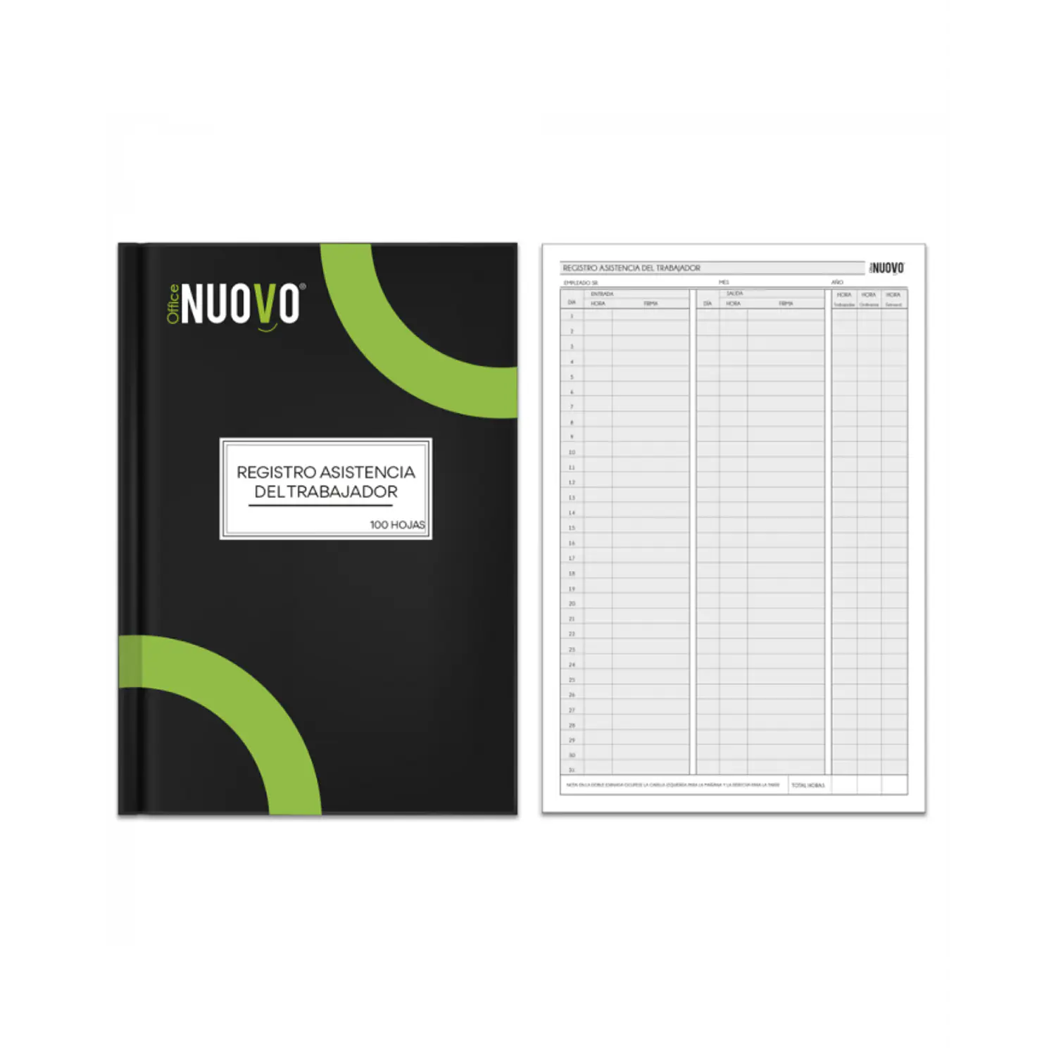 Nuovo – Libro Registro de Asistencia 2