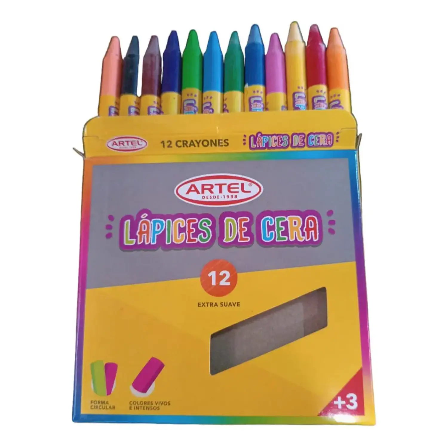 Artel – Lápices de Cera 12 Colores  2