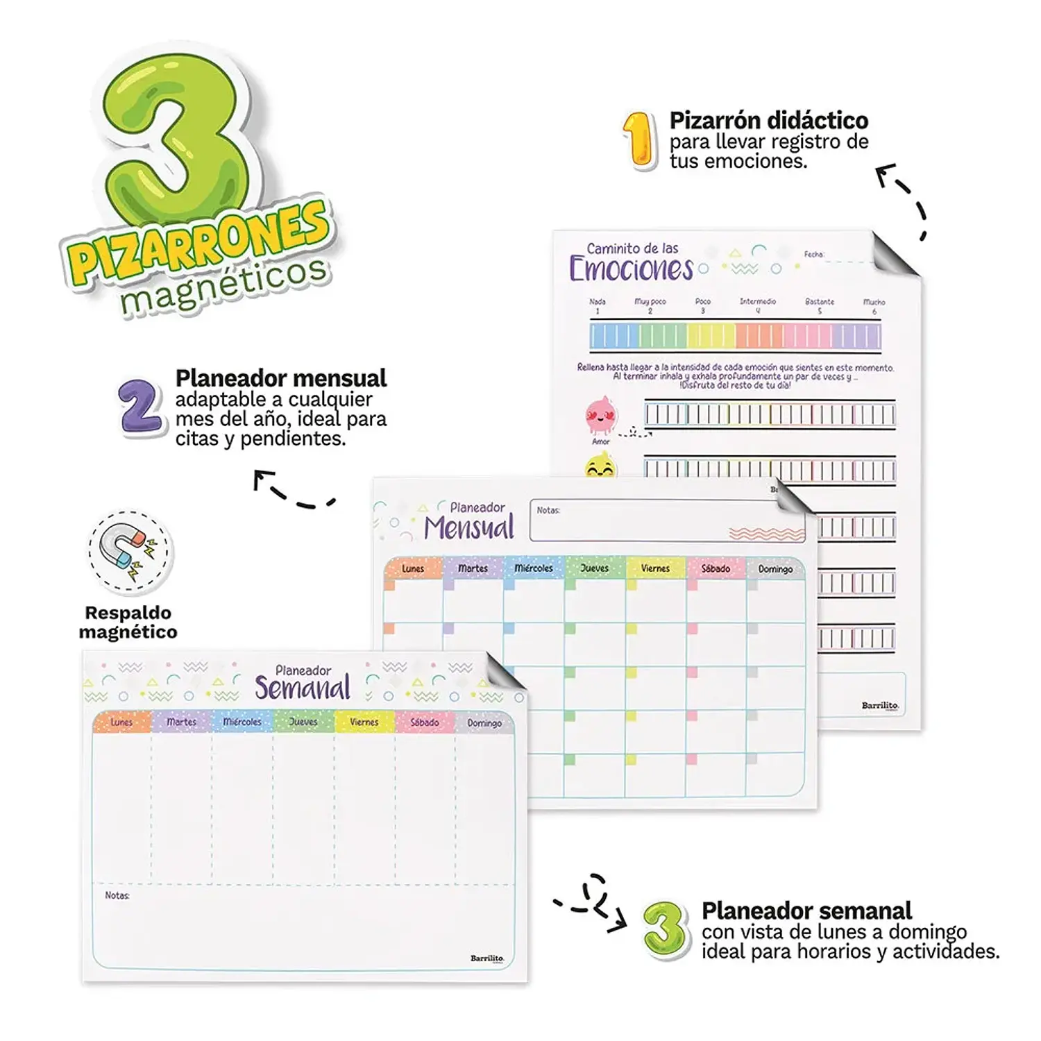 Barrilito – Kit Planeadores Magnéticos 3 Piezas 5